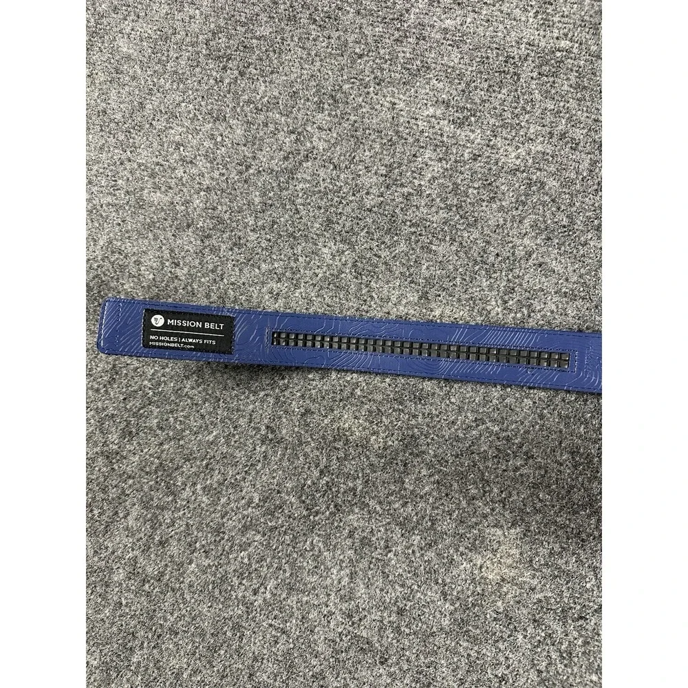 Mission Belt Men's Nylon Ratchet Belt Nylon Collection Blue Fits Up To 35